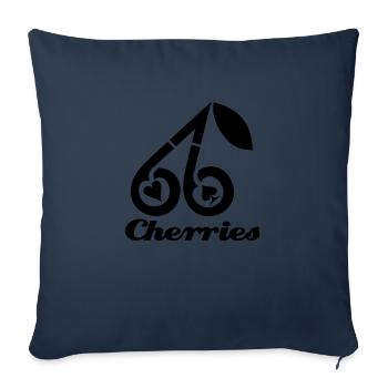 Cherries, Poker, WSOP, Onlinepoker, Pokerstars - Sofakissenbezug 45 x 45 cm - Navy - Vorne