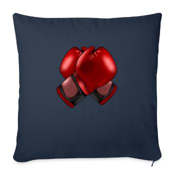 Gants de boxe 4 - Housse de coussin décorative 45 x 45 cm - bleu marine - Devant