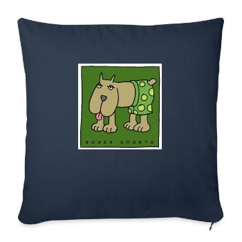 caleçon - Housse de coussin décorative 45 x 45 cm - bleu marine - Devant
