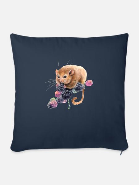 Haselmaus - Sofakissenbezug 45 x 45 cm - Navy