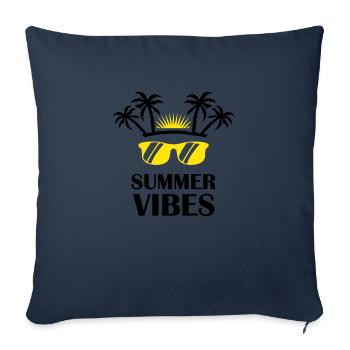 Summer Vibes - Sofa pillowcase 17,3'' x 17,3'' (45 x 45 cm) - navy - Front