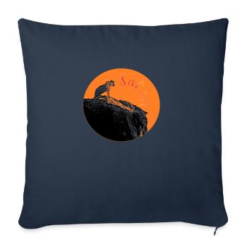 Safari - Housse de coussin décorative 45 x 45 cm - bleu marine - Devant