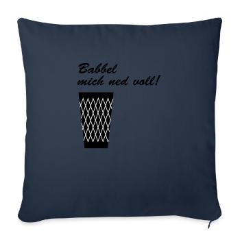 Ribbed babble me ned full #Hessisch #FFM - Sofa pillowcase 17,3'' x 17,3'' (45 x 45 cm) - navy - Front