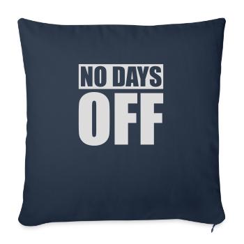 pas de jours de congé devis - Housse de coussin décorative 45 x 45 cm - bleu marine - Devant