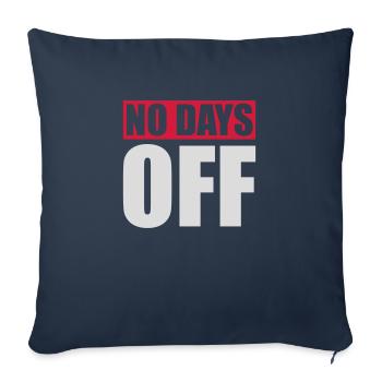 pas de jours de congé devis - Housse de coussin décorative 45 x 45 cm - bleu marine - Devant