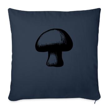 Champignons Champignons Vénéneux Mycologie Vecteur terreux 4 - Housse de coussin décorative 45 x 45 cm - bleu marine - Devant