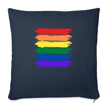 LGBTQIA+ Minimalistisch - Sofakissenbezug 45 x 45 cm - Navy - Vorne
