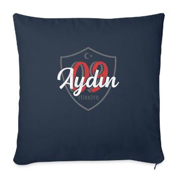 Aydın - Sofa pillowcase 17,3'' x 17,3'' (45 x 45 cm) - navy - Front