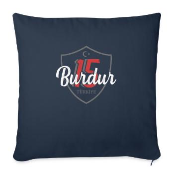 Burdur - Sofa pillowcase 17,3'' x 17,3'' (45 x 45 cm) - navy - Front