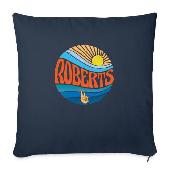 Roberts Shirt Vintage Sunset Roberts Groovy Tie - Sofa pillowcase 17,3'' x 17,3'' (45 x 45 cm) - navy - Front