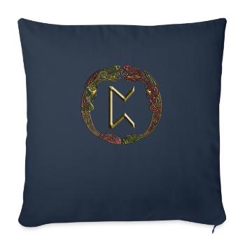 Perthro - Sofakissenbezug 45 x 45 cm - Navy - Vorne