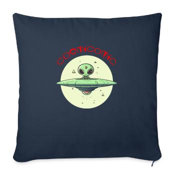 Kosmokomisch - Sofakissenbezug 45 x 45 cm - Navy - Vorne