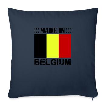 Made in Belgium - Sofa pillowcase 17,3'' x 17,3'' (45 x 45 cm) - navy - Front