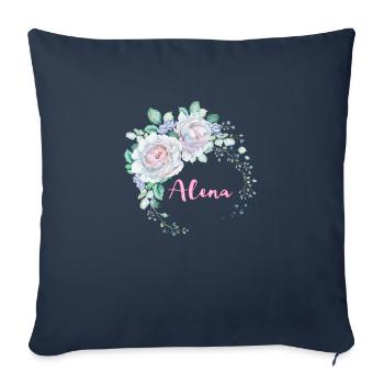 Für Alena - Sofakissenbezug 45 x 45 cm - Navy - Vorne