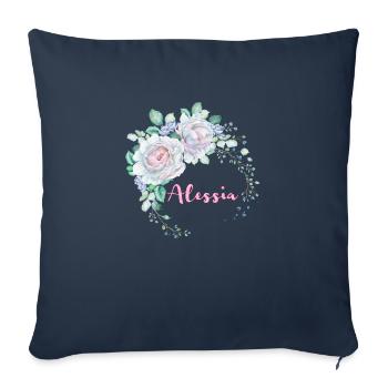 Für Alessia - Sofakissenbezug 45 x 45 cm - Navy - Vorne
