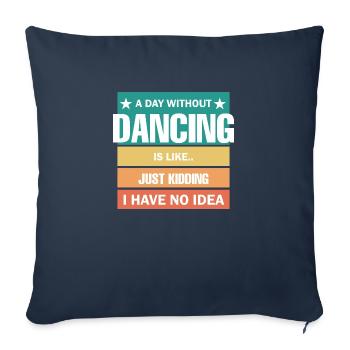 Dancing Dance Music - Sofa pillowcase 17,3'' x 17,3'' (45 x 45 cm) - navy - Front