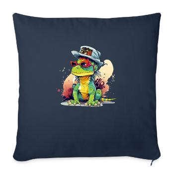 Kijo le streum - Housse de coussin décorative 45 x 45 cm - bleu marine - Devant