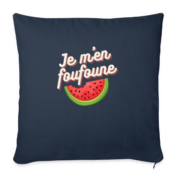 Je m'en foufoune - Sofakissenbezug 45 x 45 cm - Navy - Vorne