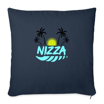 Gentil - Housse de coussin décorative 45 x 45 cm - bleu marine - Devant