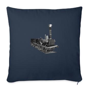 Locomotive Adler steam locomotive Germany steam car - Sofa pillowcase 17,3'' x 17,3'' (45 x 45 cm) - navy - Front