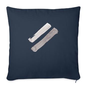 stripe - Sofa pillowcase 17,3'' x 17,3'' (45 x 45 cm) - navy - Front