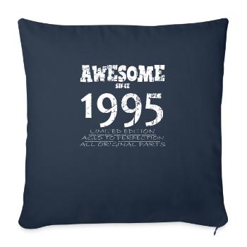1995 - 29e anniversaire légendaire - Housse de coussin décorative 45 x 45 cm - bleu marine - Devant