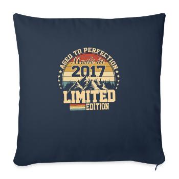 2023 birthday 2023 born in 2023 birthday - Sofa pillowcase 17,3'' x 17,3'' (45 x 45 cm) - navy - Front