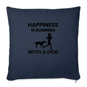 Marathon Running Jogging - Sofakissenbezug 45 x 45 cm - Navy - Vorne