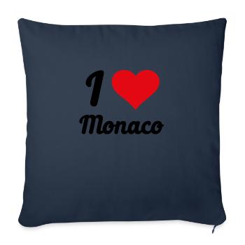 I Love Monaco - Sofakissenbezug 45 x 45 cm - Navy - Vorne