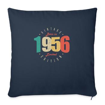 1956 Vintage Retro Anniversary Gift 1956 - Sofa pillowcase 17,3'' x 17,3'' (45 x 45 cm) - navy - Front