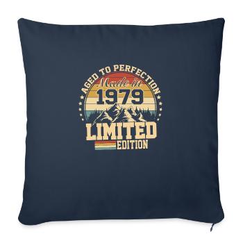 1979 Birthday 1979 Born in 1979 Birthday - Sofa pillowcase 17,3'' x 17,3'' (45 x 45 cm) - navy - Front