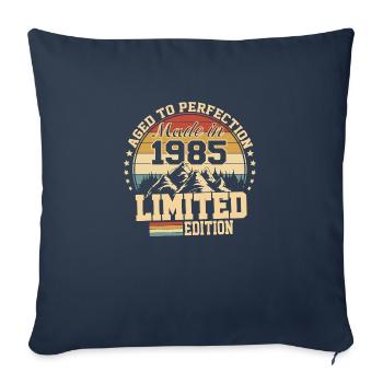 1985 Birthday 1985 Born in 1985 Birthday - Sofa pillowcase 17,3'' x 17,3'' (45 x 45 cm) - navy - Front
