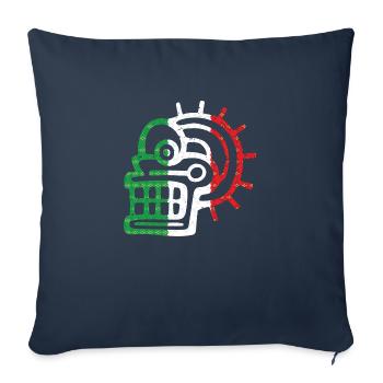 Aztekensymbol Mexikanische Maya Mexikanische Flagge Antik - Sofakissenbezug 45 x 45 cm - Navy - Vorne