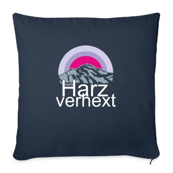 Harz verhext Brocken Wernigerode Fasching Harzhexe - Sofakissenbezug 45 x 45 cm - Navy - Vorne