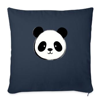Süßer Panda - Sofakissenbezug 45 x 45 cm - Navy - Vorne