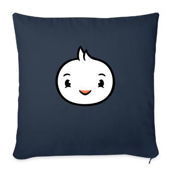 Bird Face Head Duck Cute Cute Friendly - Sofa pillowcase 17,3'' x 17,3'' (45 x 45 cm) - navy - Front