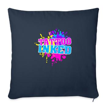 Tattoo Inked Splash - Sofakissenbezug 45 x 45 cm - Navy - Vorne