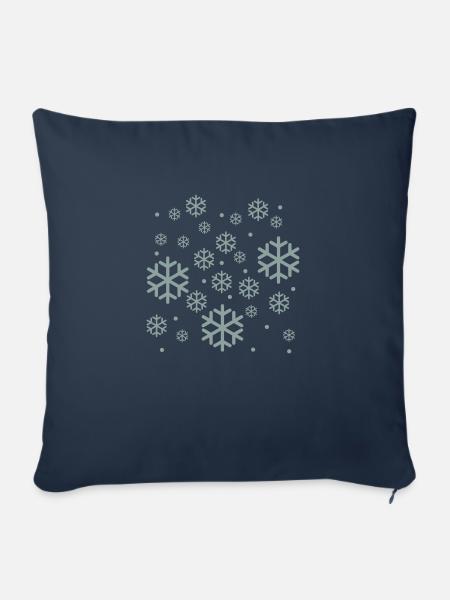 Schnee - Sofakissenbezug 45 x 45 cm - Navy