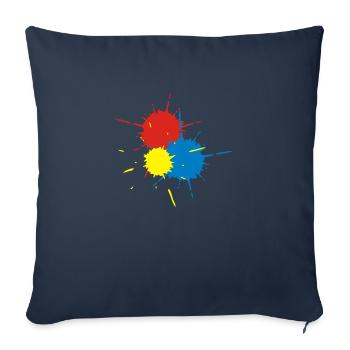 Paintball Splats - Sofakissenbezug 45 x 45 cm - Navy - Vorne