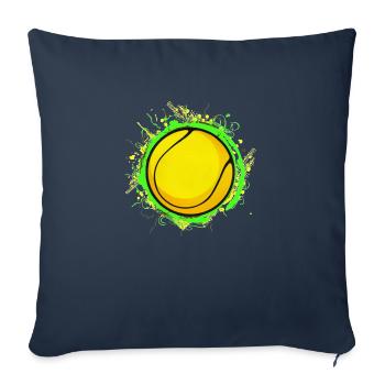Tennis-Design 01 - Sofakissenbezug 45 x 45 cm - Navy - Vorne