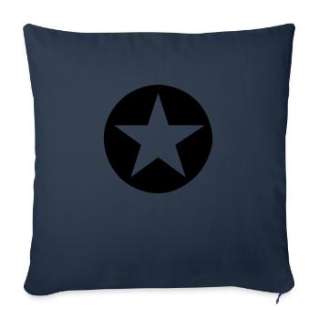 Star star - Sofa pillowcase 17,3'' x 17,3'' (45 x 45 cm) - navy - Front