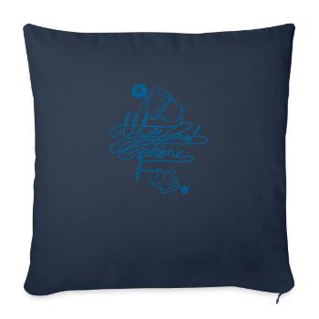 FIRSTPHONE - Sofakissenbezug 45 x 45 cm - Navy - Vorne
