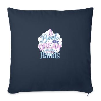 Dream - Sofa pillowcase 17,3'' x 17,3'' (45 x 45 cm) - navy - Front