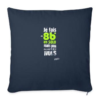 8b+ en solo - Housse de coussin décorative 45 x 45 cm - bleu marine - Devant