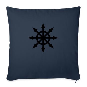 chaos - Housse de coussin décorative 45 x 45 cm - bleu marine - Devant