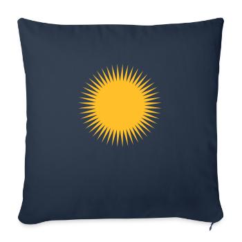 planeten__sonne_1c - Housse de coussin décorative 45 x 45 cm - bleu marine - Devant