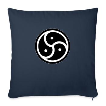 triskelion - Sofa pillowcase 17,3'' x 17,3'' (45 x 45 cm) - navy - Front