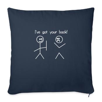 Funny Naughty Birthday Gift Man & Woman - Sofa pillowcase 17,3'' x 17,3'' (45 x 45 cm) - navy - Front