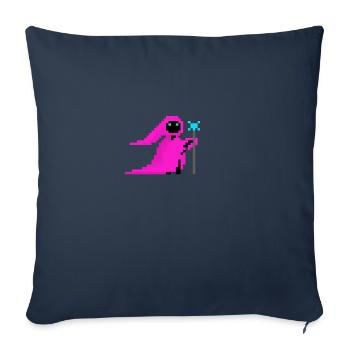 rose Mage - Housse de coussin décorative 45 x 45 cm - bleu marine - Devant