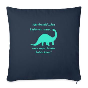 Dino - Sofakissenbezug 45 x 45 cm - Navy - Vorne